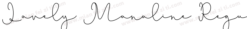 Lovely Monoline Regu字体转换